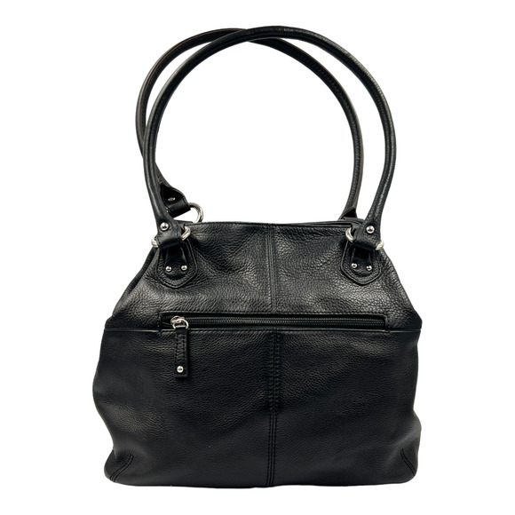 Tignanello Soft Black Leather Shoulder Handbag NWOT - Picture 4 of 8
